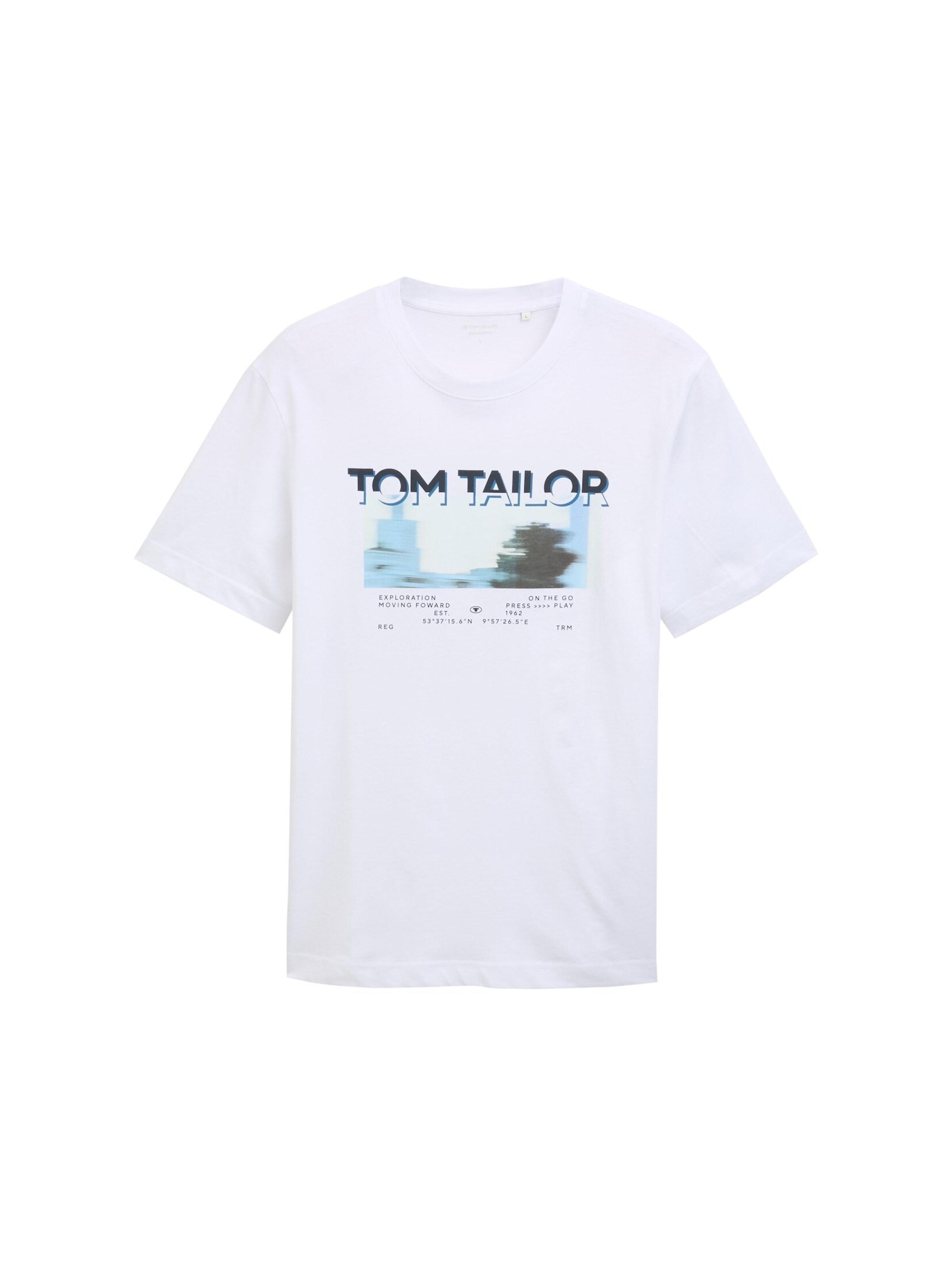 TOM TAILOR Shirt in Wit: voorkant