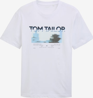 TOM TAILOR Shirt in Wit: voorkant