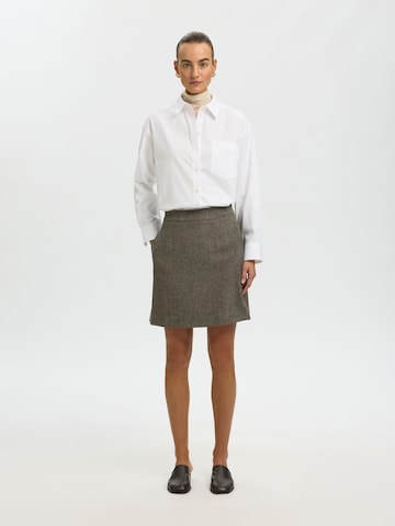 SELECTED Skirt 'SLWreeda' in Brown