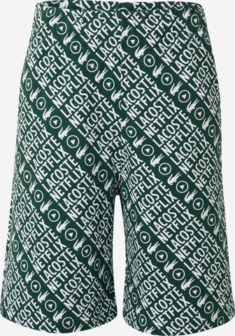 LACOSTE Regular Broek in Groen: voorkant