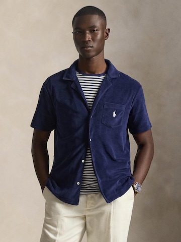 Polo Ralph Lauren - Ajuste estrecho Camisa en azul: frente
