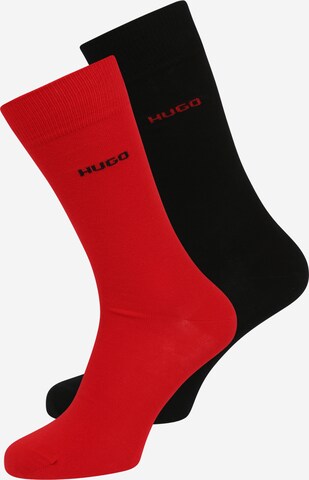 Chaussettes HUGO en rouge : devant