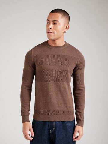 Pullover 'JPRBLUNOAH' di Jack & Jones Premium in marrone: frontale