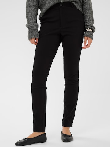 Kaffe Slimfit Kalhoty 'Hazel' – černá: přední strana