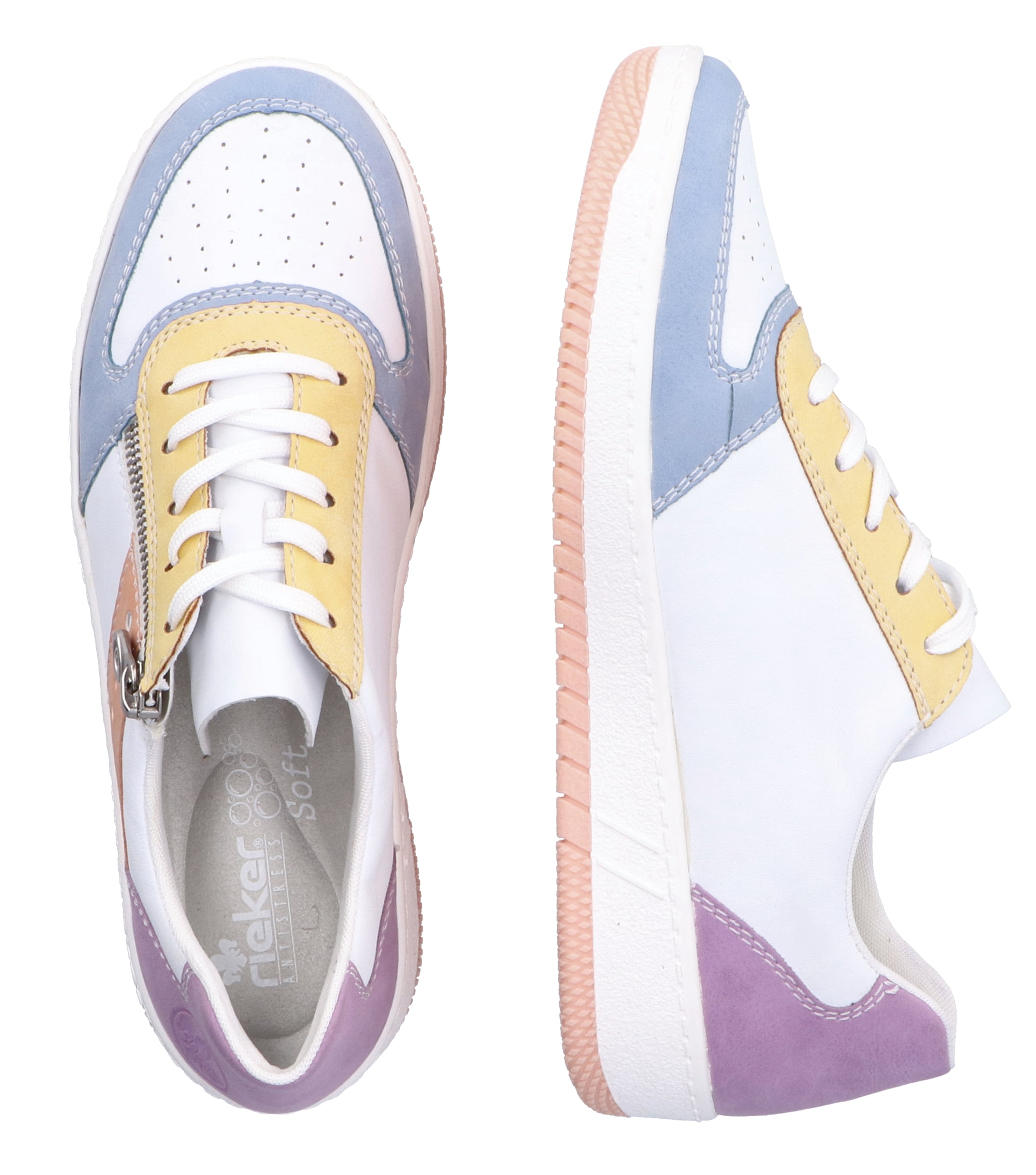 Baskets basses Rieker en blanc