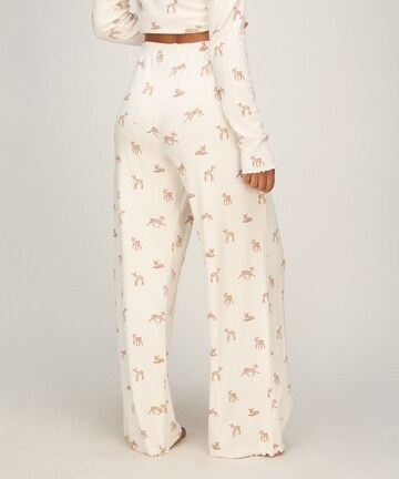 Hunkemöller Pyjamahose in Weiß