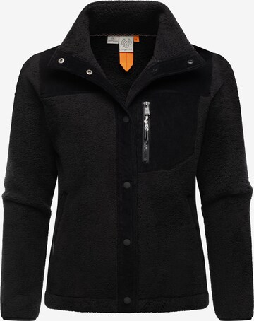 Ragwear Fleecejacke 'Appopis Block' in Schwarz