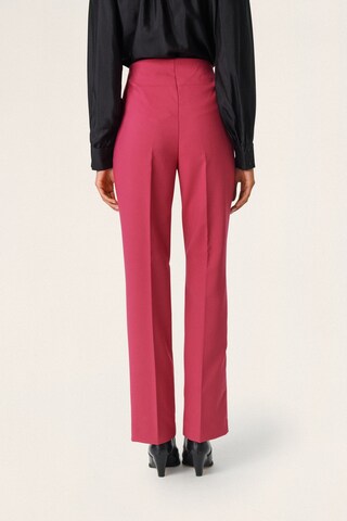 SOAKED IN LUXURY Slimfit Bukser med fals 'Corinne' i pink