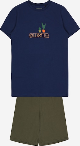 SCHIESSER Pajamas 'Original Classics' in Blue: front