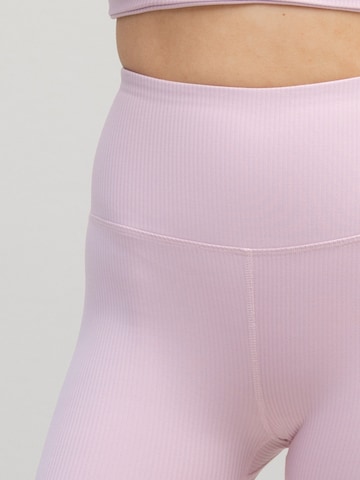 Skinny Leggings 'Ribbed' Hey Honey en rose