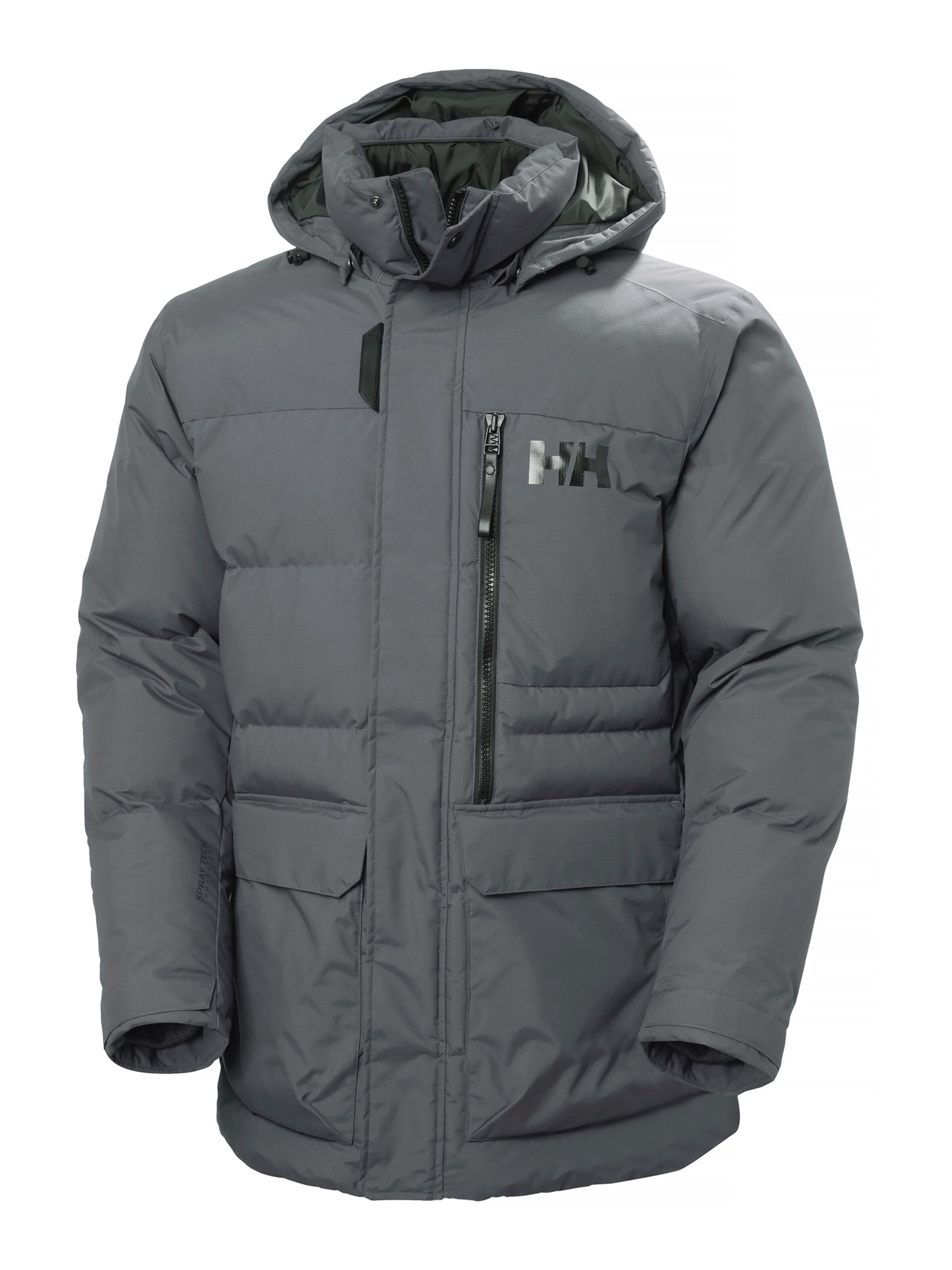 HELLY HANSEN Vabaajajope 'Tromsoe', värv hall: eest vaates