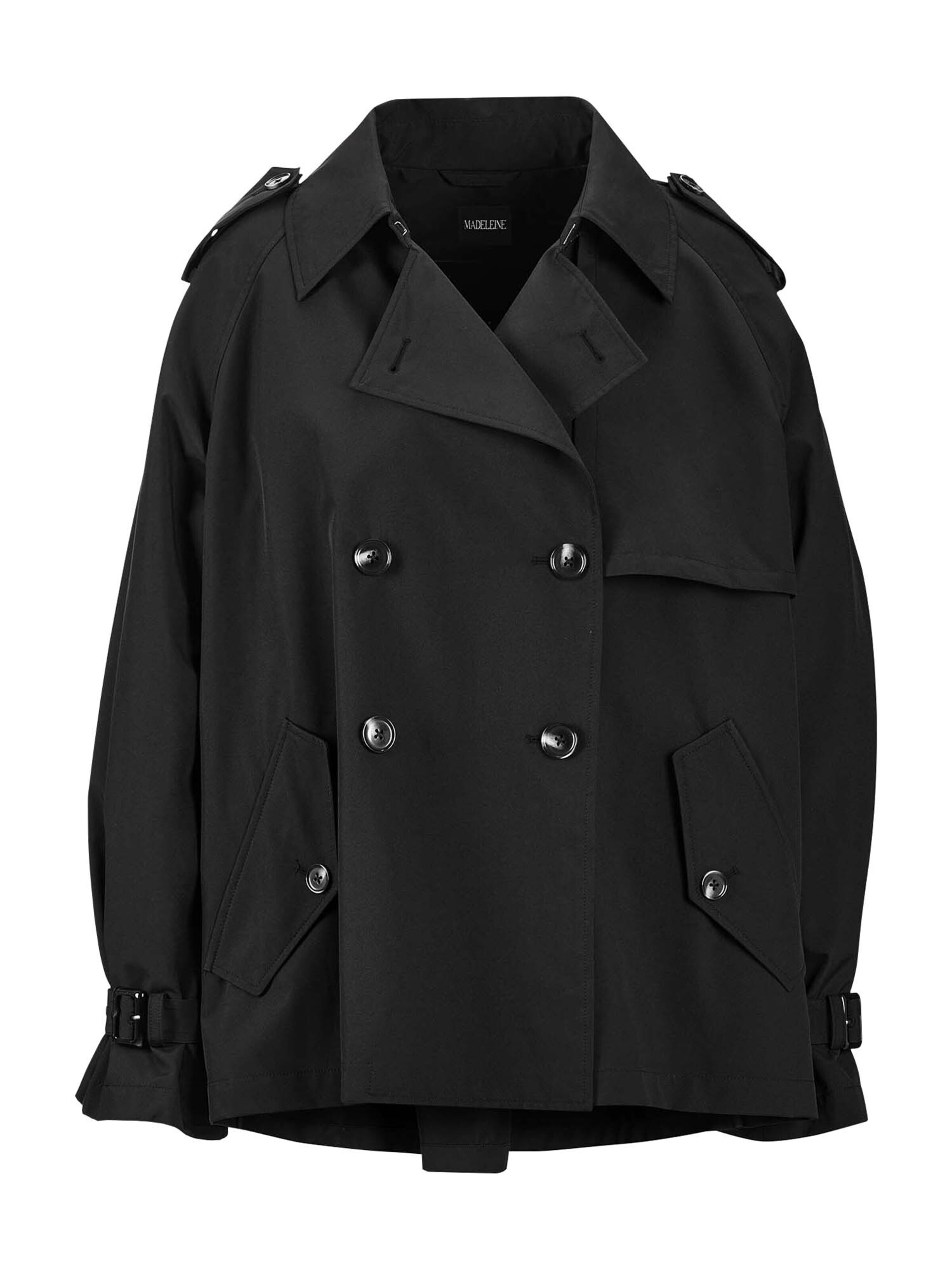 MADELEINE Tussenmantel in Zwart: voorkant