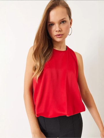 Chemisier Bianco Lucci en rouge