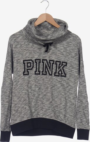 Victoria's Secret Sweatshirt & Zip-Up Hoodie in XS in Grey: front