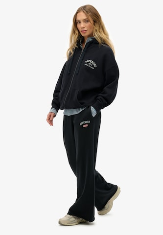 Wide Leg Pantalon 'Athletic Essentials' Superdry en bleu