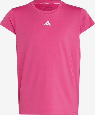 ADIDAS SPORTSWEAR Performance Shirt 'Aeroready 3-Stripes' in Pink: front