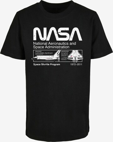ABSOLUTE CULT Shirt 'Nasa' in Zwart: voorkant