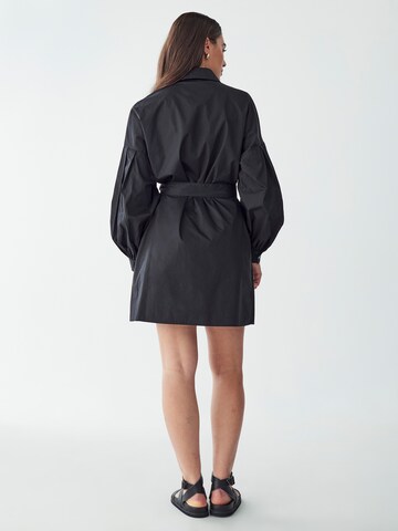 Robe-chemise 'POPPIE' Willa en noir : derrière