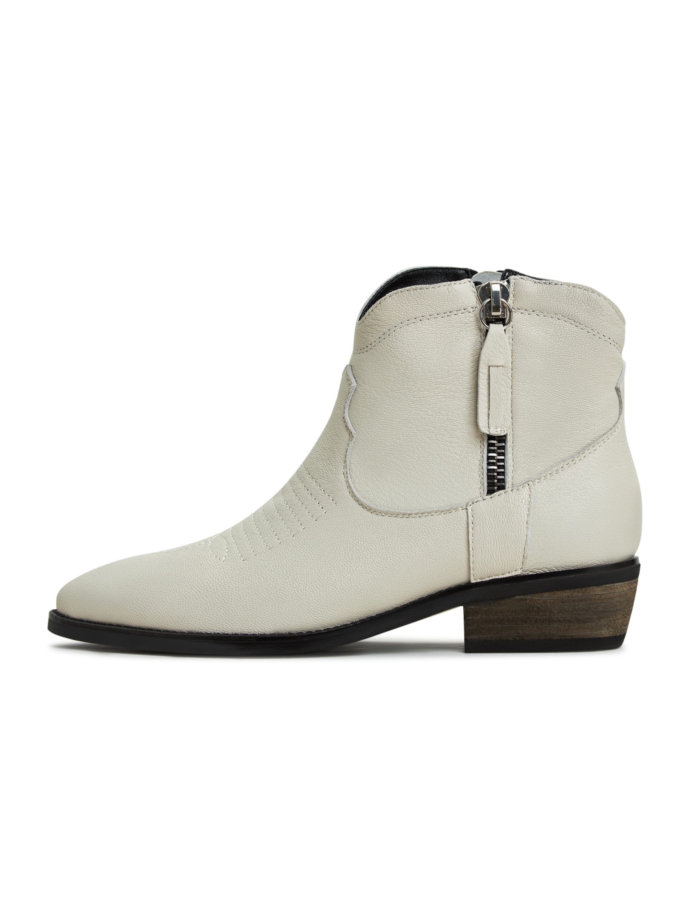 CESARE GASPARI Stiefel in Weiß: Vorderseite