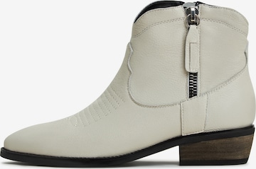 CESARE GASPARI Cowboy Boots in White: front