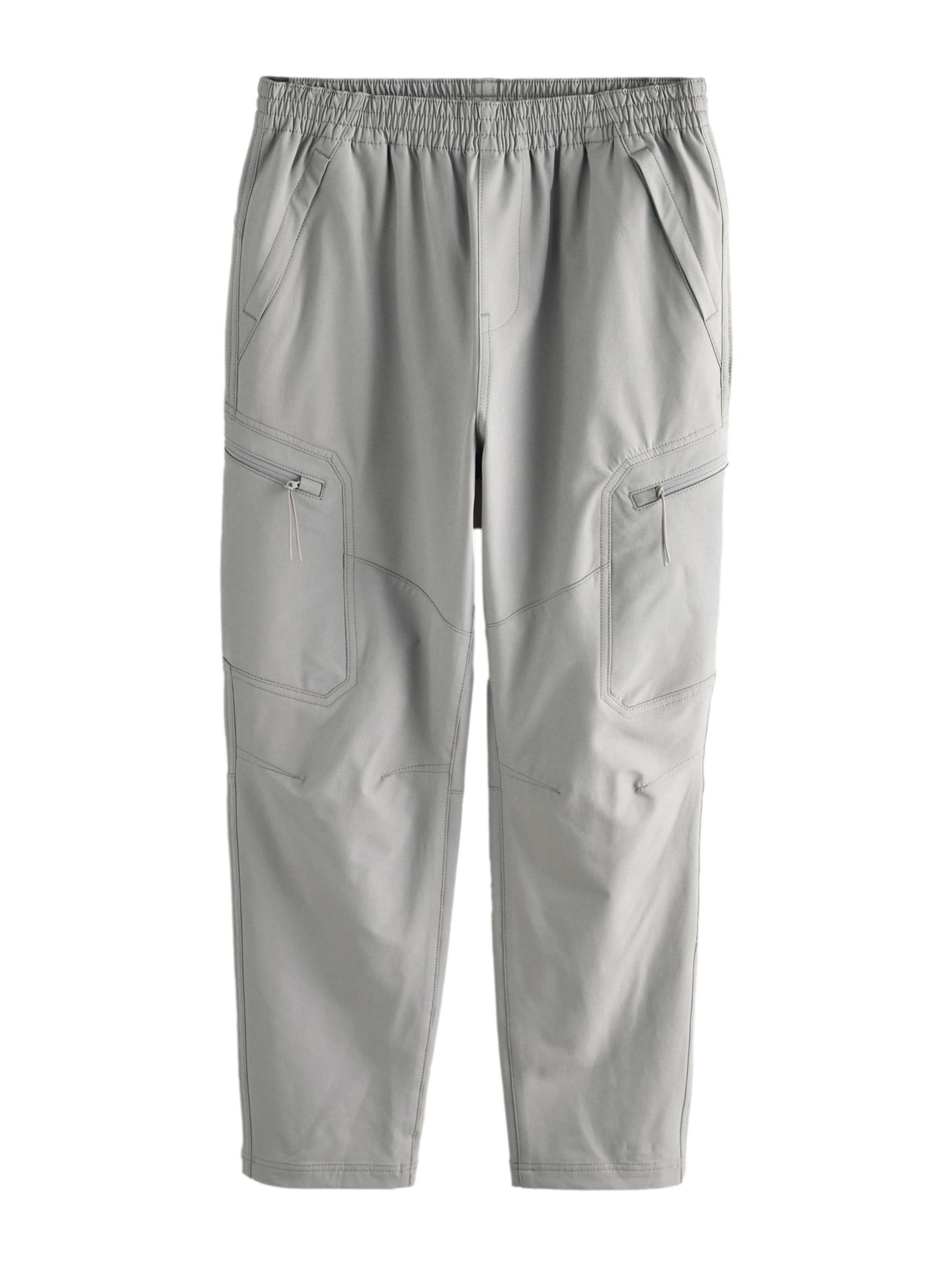 Next Slimfit Cargobroek in Grijs: voorkant