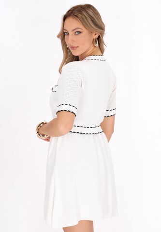 faina Вязаная кофта 'Fashion Look' в Белый