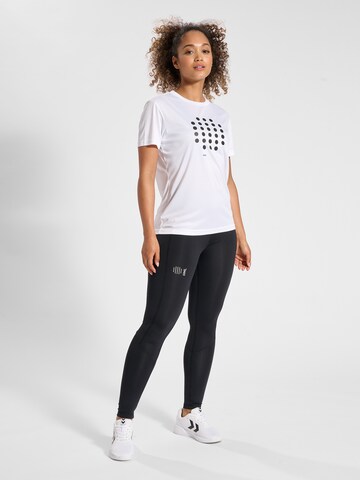 Skinny Pantalon de sport 'Court Poly' Hummel en noir