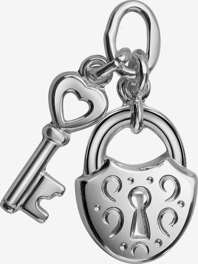 JEVELION Anhänger 925 Silber 'HERZSCHLOSS' in silber, Produktansicht