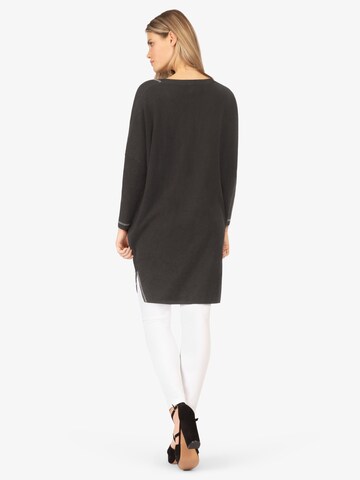 Rainbow Cashmere Knitted dress in Grey