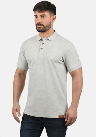 !Solid Shirt 'TripPolo' in Grijs: voorkant