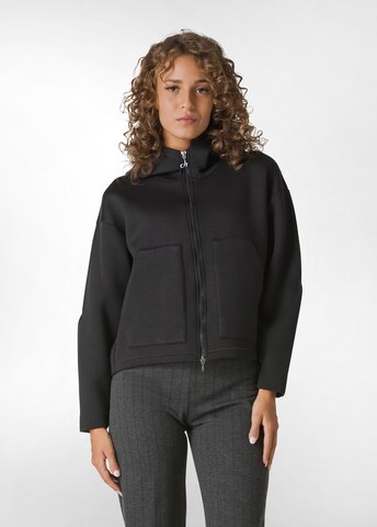 Veste de survêtement DEHA en noir : devant