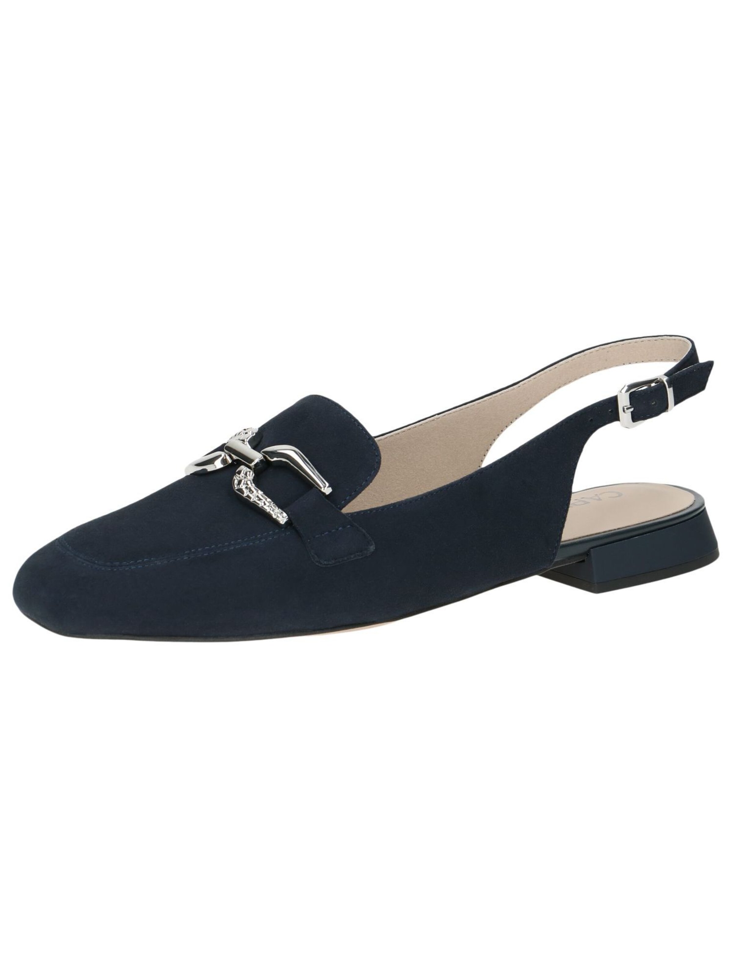 CAPRICE Slingback Pumps in Blue: front