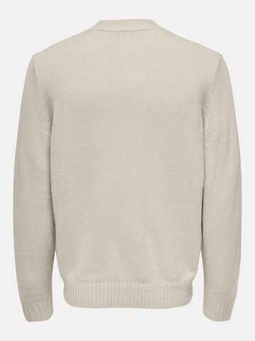 Only & Sons - Jersey 'ONSMAJOR RLX' en beige
