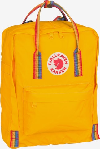 Fjällräven Backpack 'Kanken Rainbow' in Yellow: front