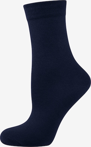 Nur Die Socks ' 3er-Pack Ohne Gummi ' in Blue: front