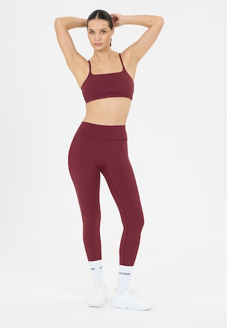 Athlecia Skinny Workout Pants 'Blossom' in Red