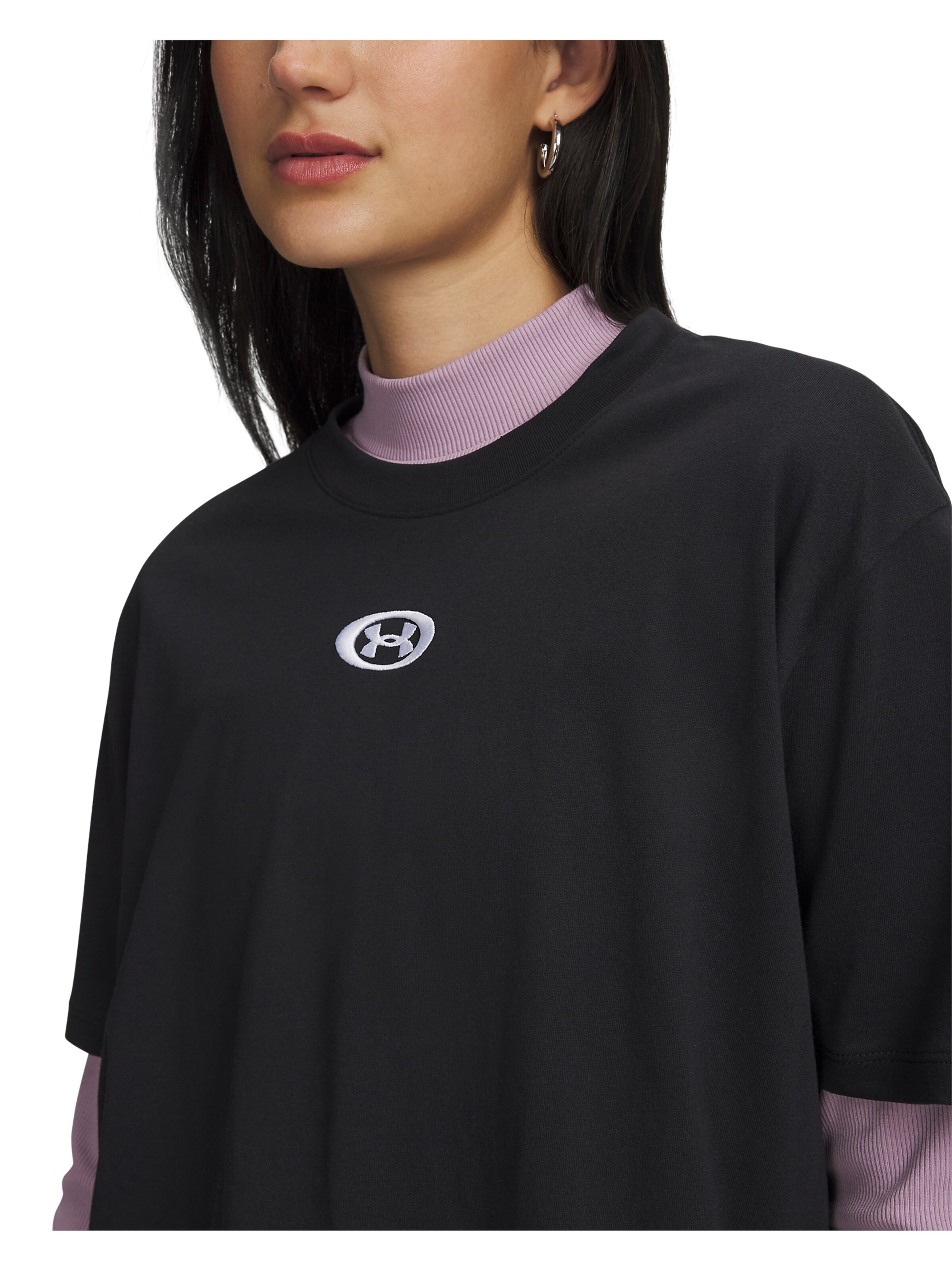 UNDER ARMOUR Funktionsshirt 'Center' in Schwarz