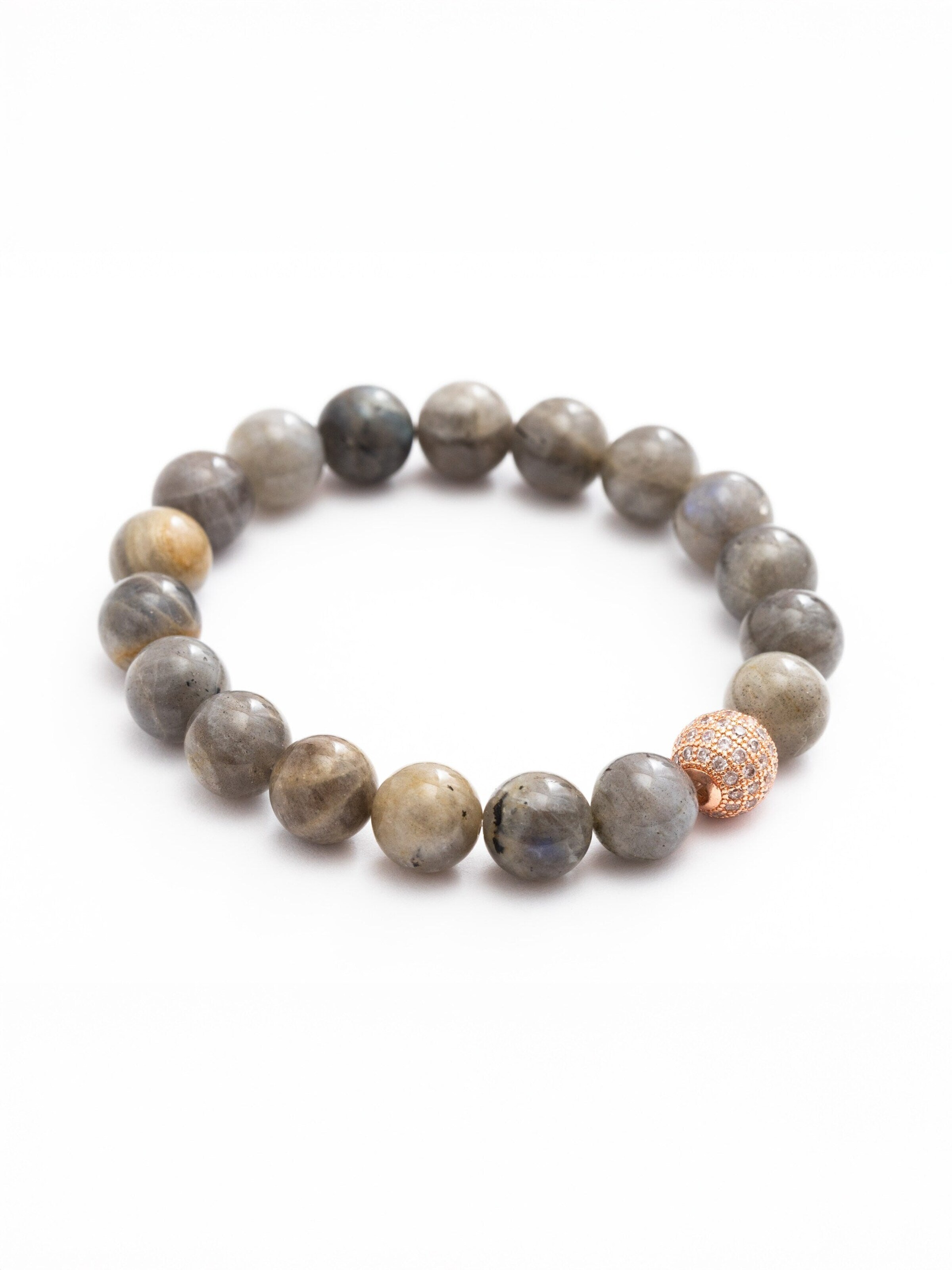 Secret Stones Bracelet 'Soul Mirror' in Grey: front