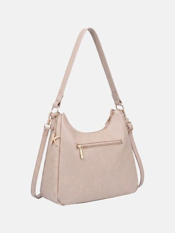 Borsa a mano 'Borsa a mano donna Kassandra con zip - Poliestere 100%' di Kassandra in beige