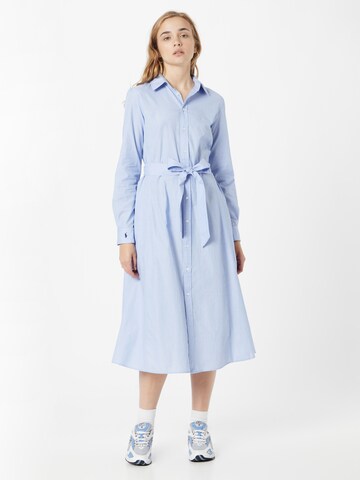 Polo Ralph Lauren Shirt Dress in Blue: front