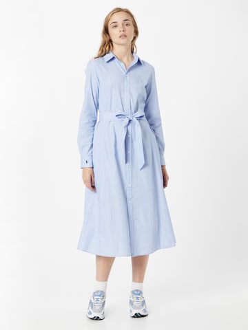 Polo Ralph Lauren - Vestido camisero en azul: frente