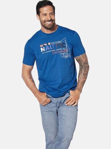 Jan Vanderstorm Shirt 'Svenhelm' in Blauw: voorkant