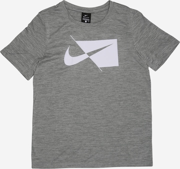 T-Shirt fonctionnel NIKE en gris : devant