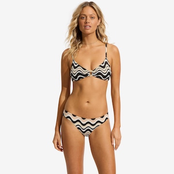 Seafolly T-shirt Bikini Top 'Neue Wave' in Beige