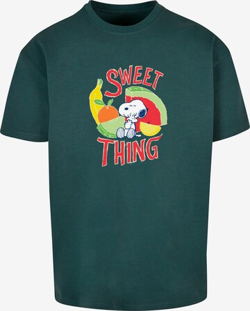 Merchcode Shirt 'Peanuts' in Green: front