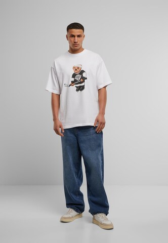 MARKET T-Shirt 'Hockey Bear' in Weiß