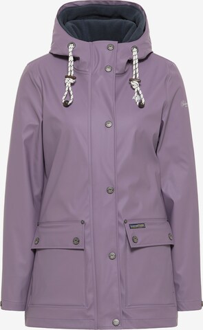 Schmuddelwedda Between-Season Jacket 'Altiplano' in Purple: front