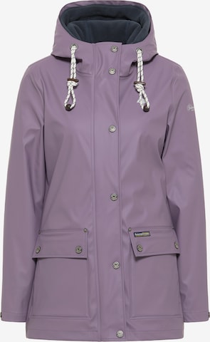 Schmuddelwedda Between-Season Jacket 'Altiplano' in Purple: front