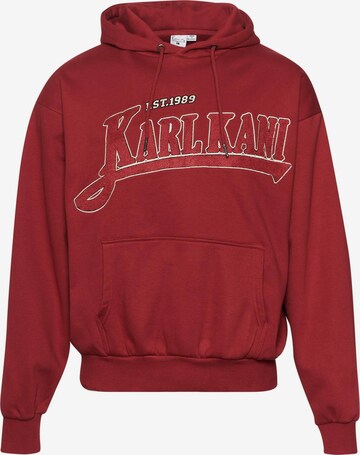 Sweat-shirt Karl Kani en rouge : devant