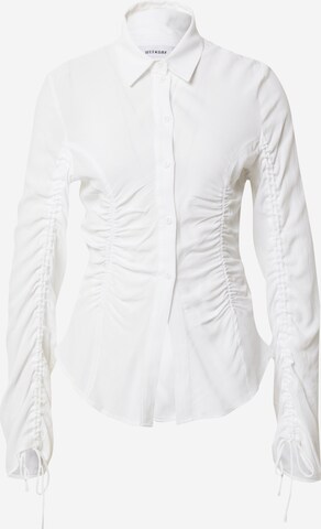 WEEKDAY Blouse in White: front